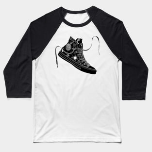 Cancer high tops - Space laces Baseball T-Shirt